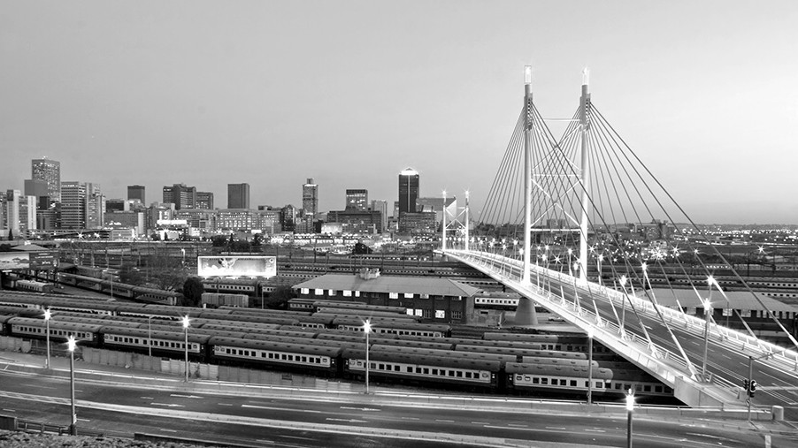 City skyline background